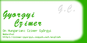 gyorgyi czimer business card